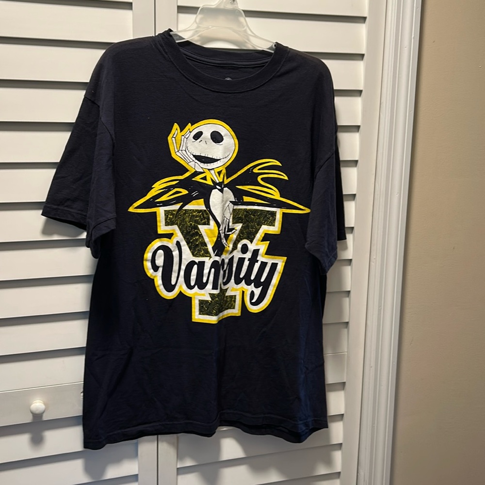 Nightmare Before Christmas college 
Varsity T-Shirt